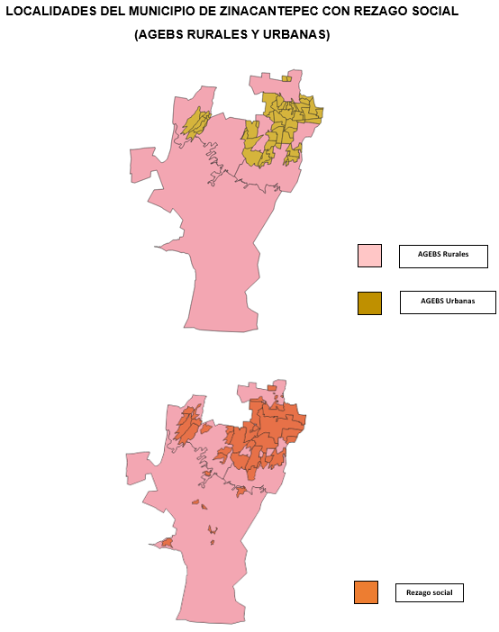 Localidades con Rezago Social AGEB Urbana y Rural